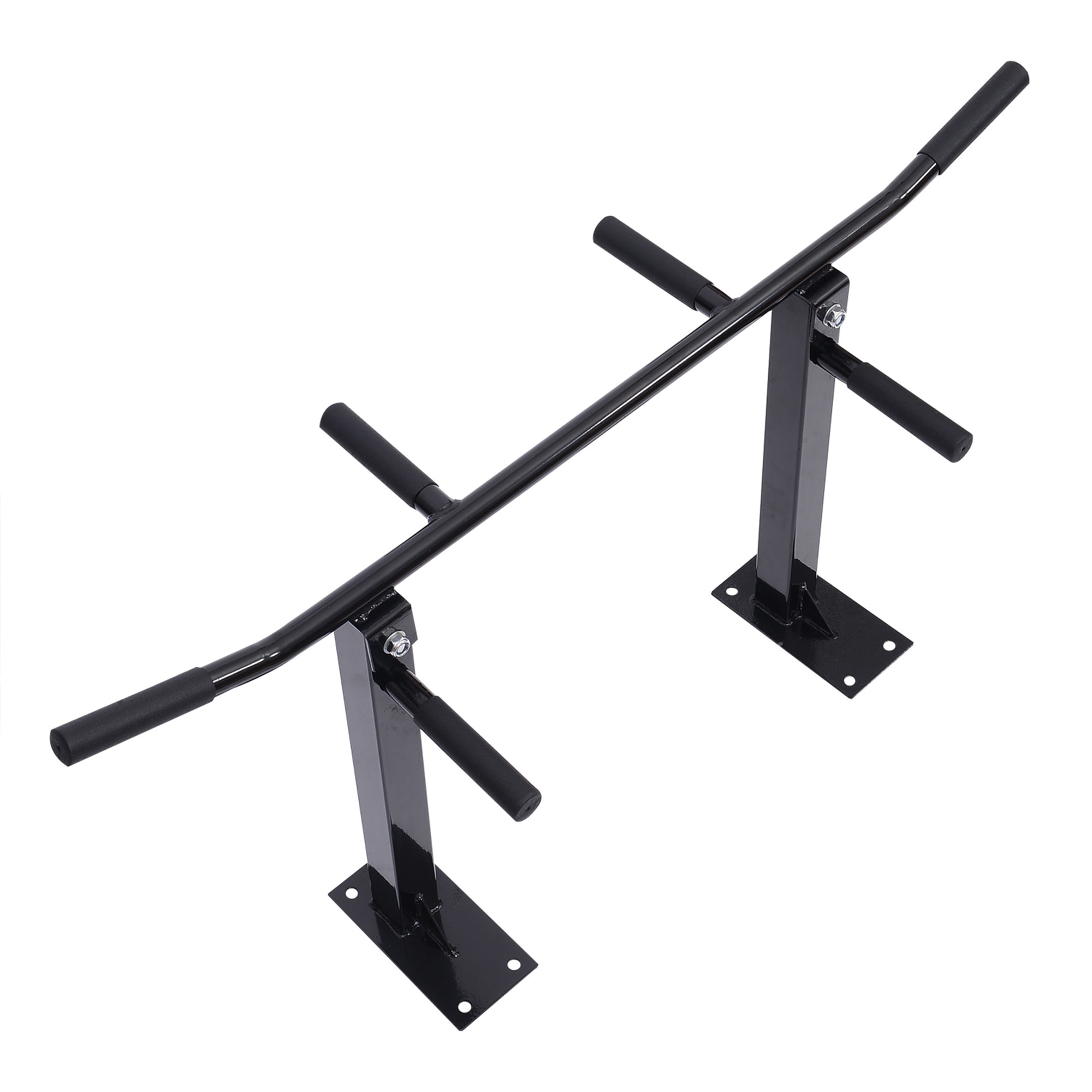 Barra de Dominadas de Pared Barra para Dominadas de Acero Barra de Tracción para Entrenamiento en Casa Hogar Carga Máx. 150 kg 105,5x28x49 cm Negro