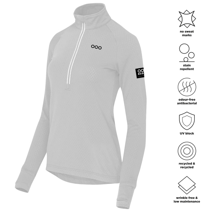 Camiseta técnica para mujer ECOON La Pastourelle - Blanco