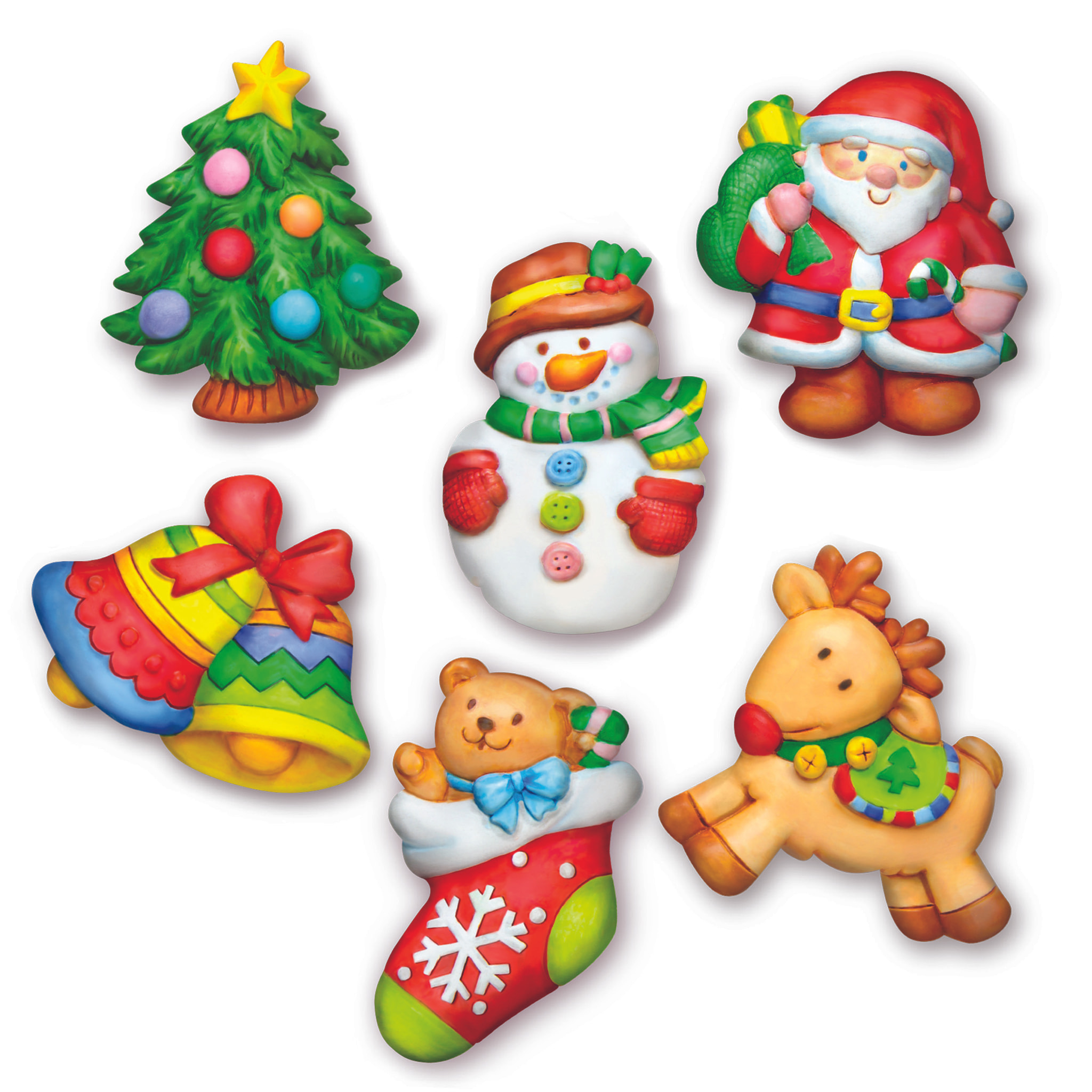 Modella & Dipingi - Personaggi Natale 3D