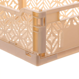 Cagette pliable Arry 30x20cm jaune