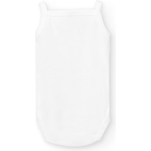 Body bebé tirantes finos canalé algodón