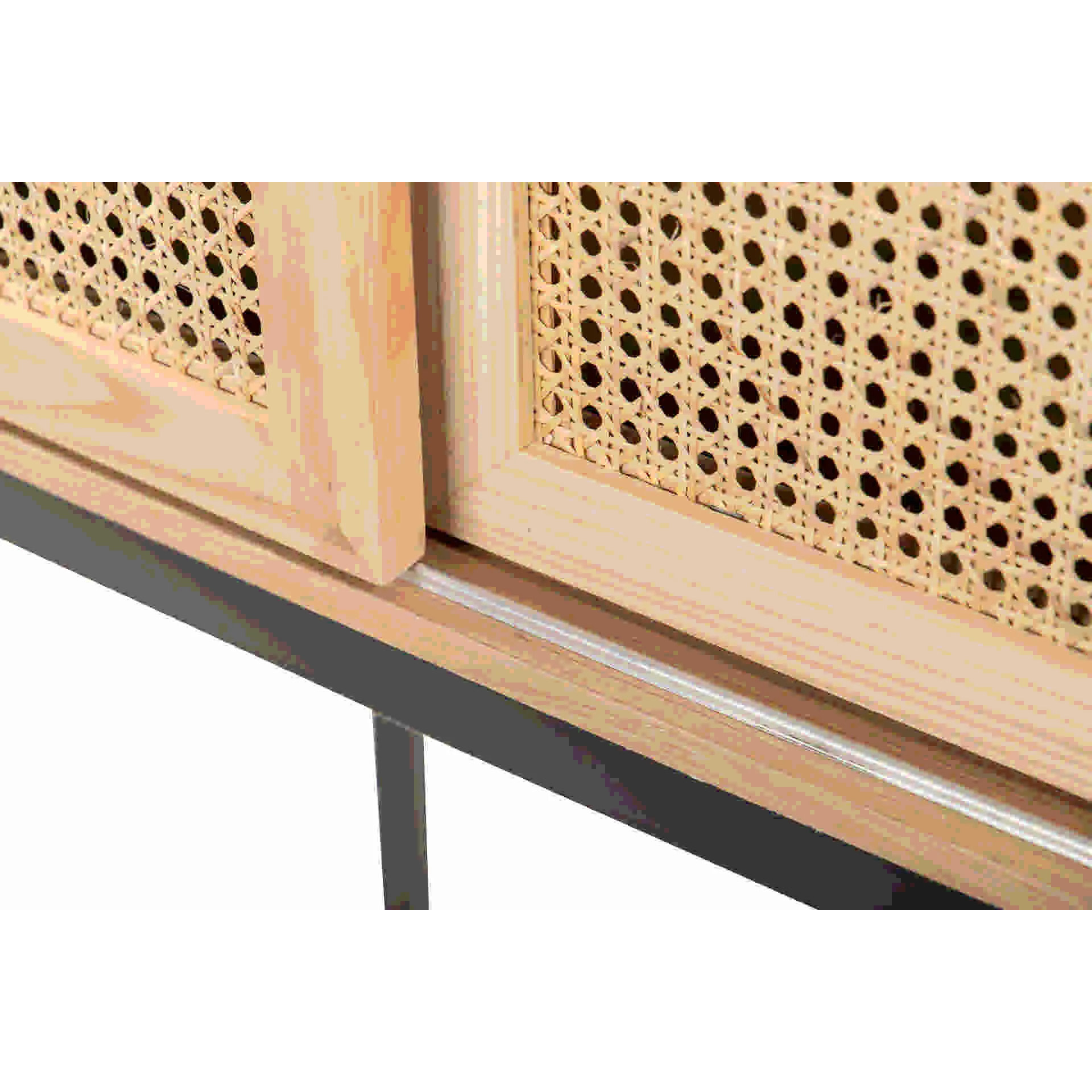 Cabinet Rejilla C/ Puertas Deslizante 76x40x154 Cm