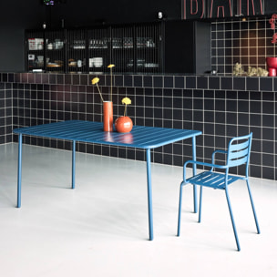 Table de jardin métal 6-8 places AMÉLIA