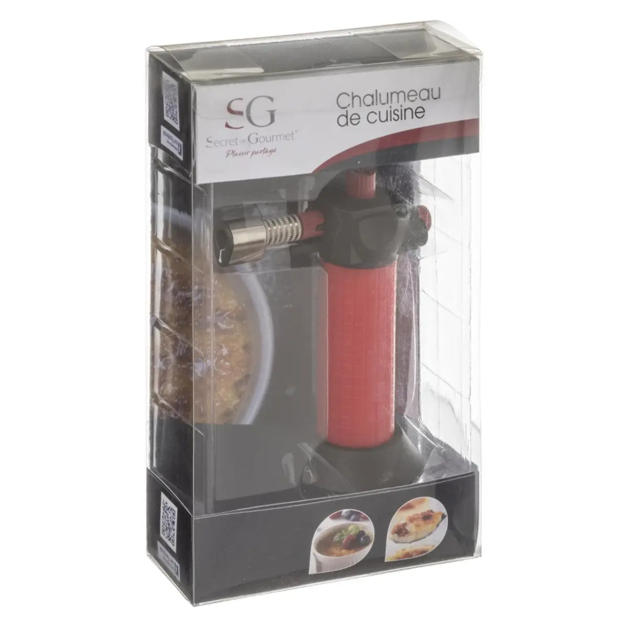 Chalumeau de cuisine rouge