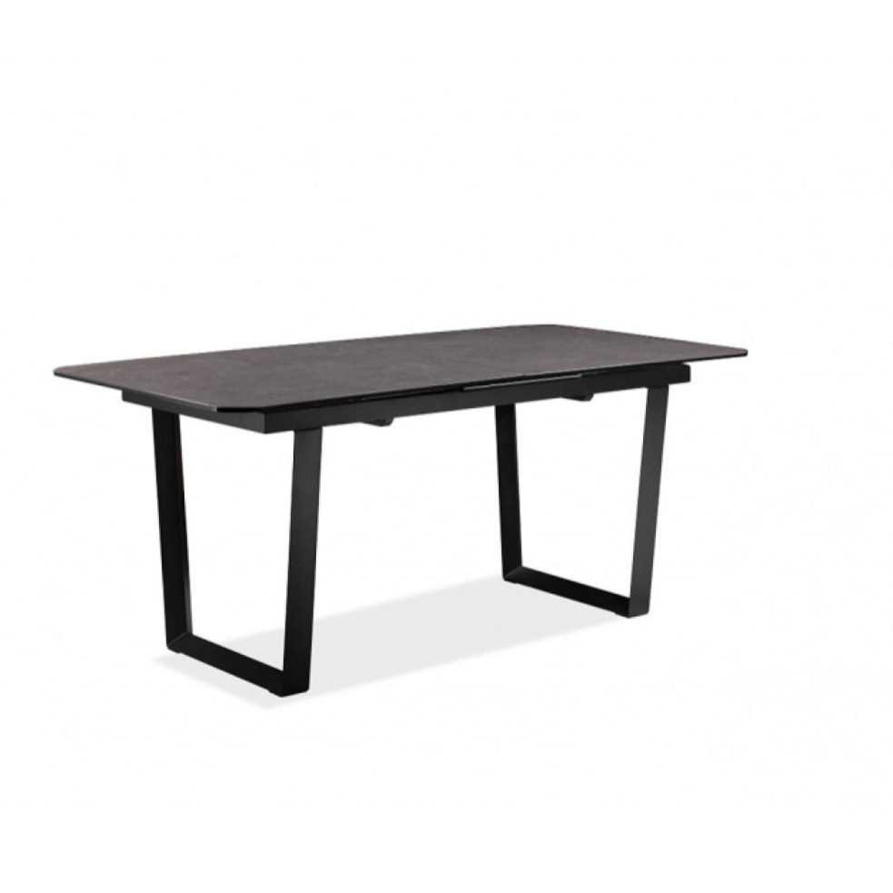 Table de repas extensible en céramique & métal 176/216 cm - ODESSA