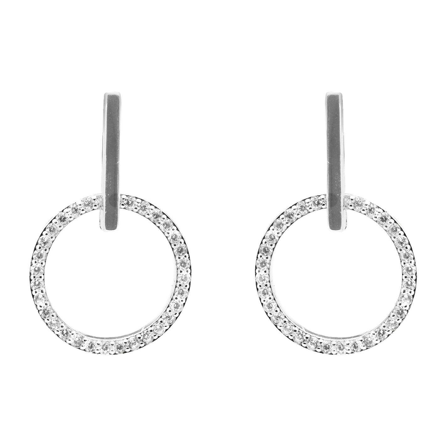 Pendientes Lally acabado plata