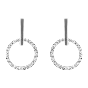 Pendientes Lally acabado plata