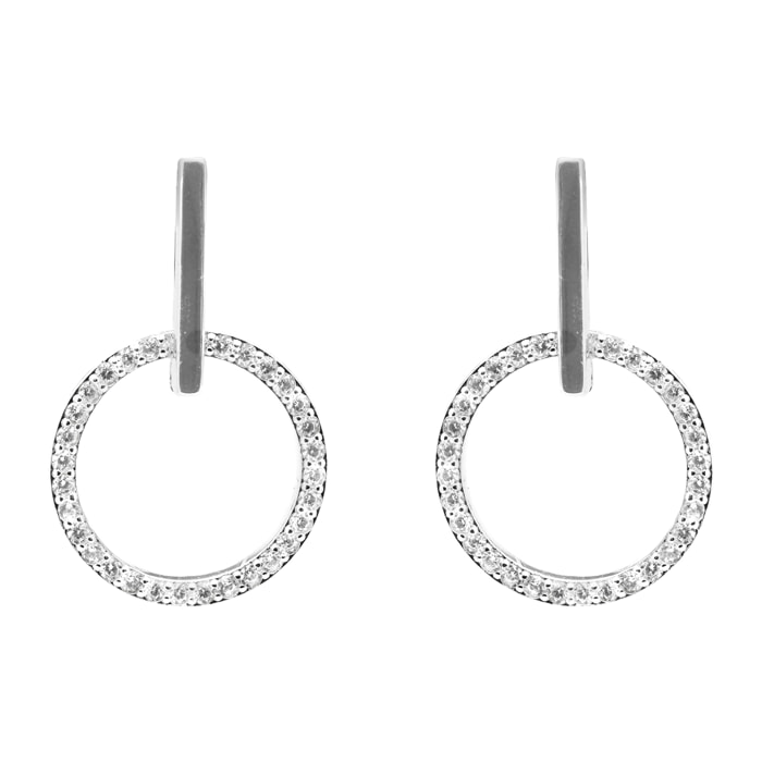 Pendientes Lally acabado plata