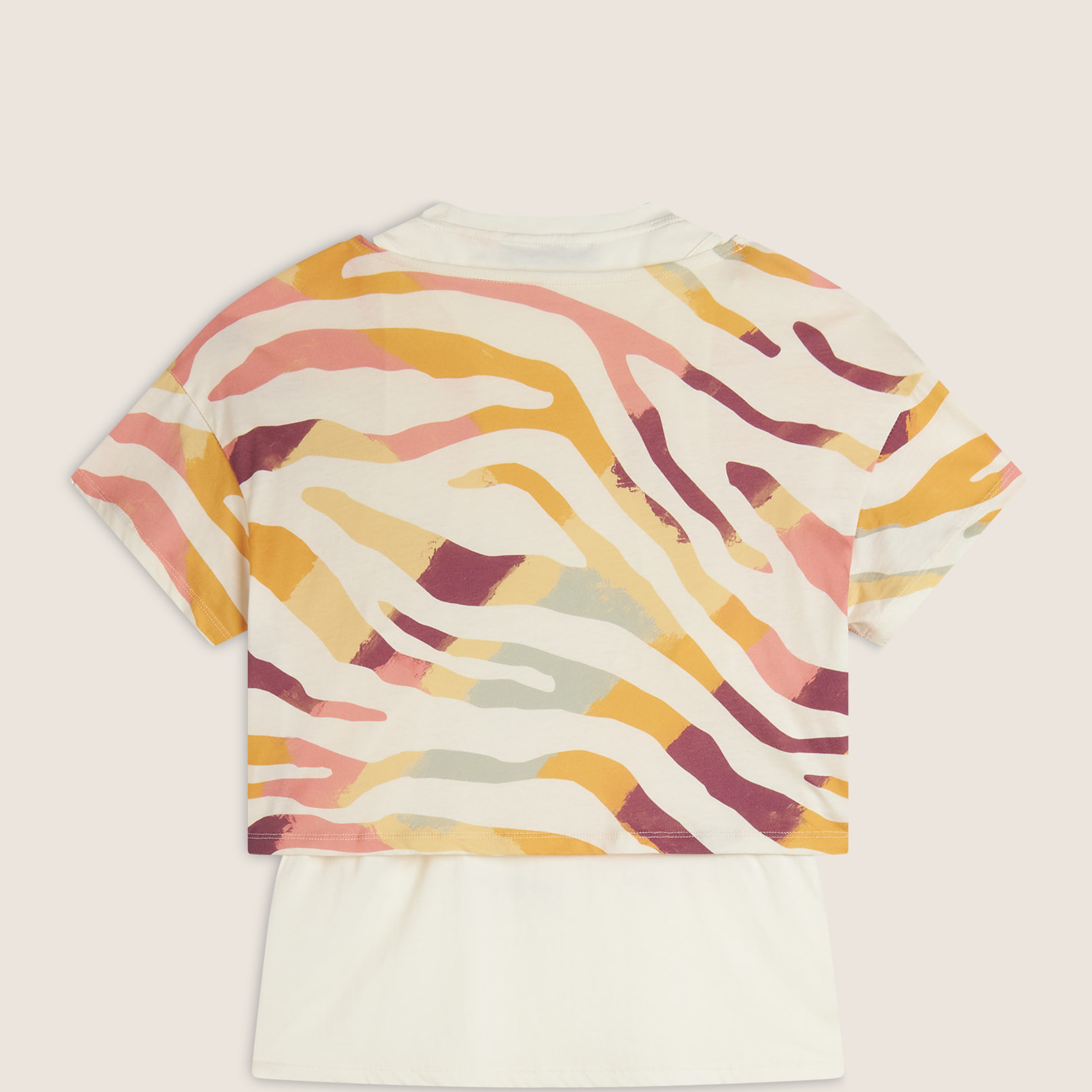 Set T-shirt Cropped multicolore e Canotta