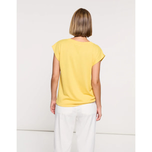 Camiseta Manga Corta Mostaza - Imara