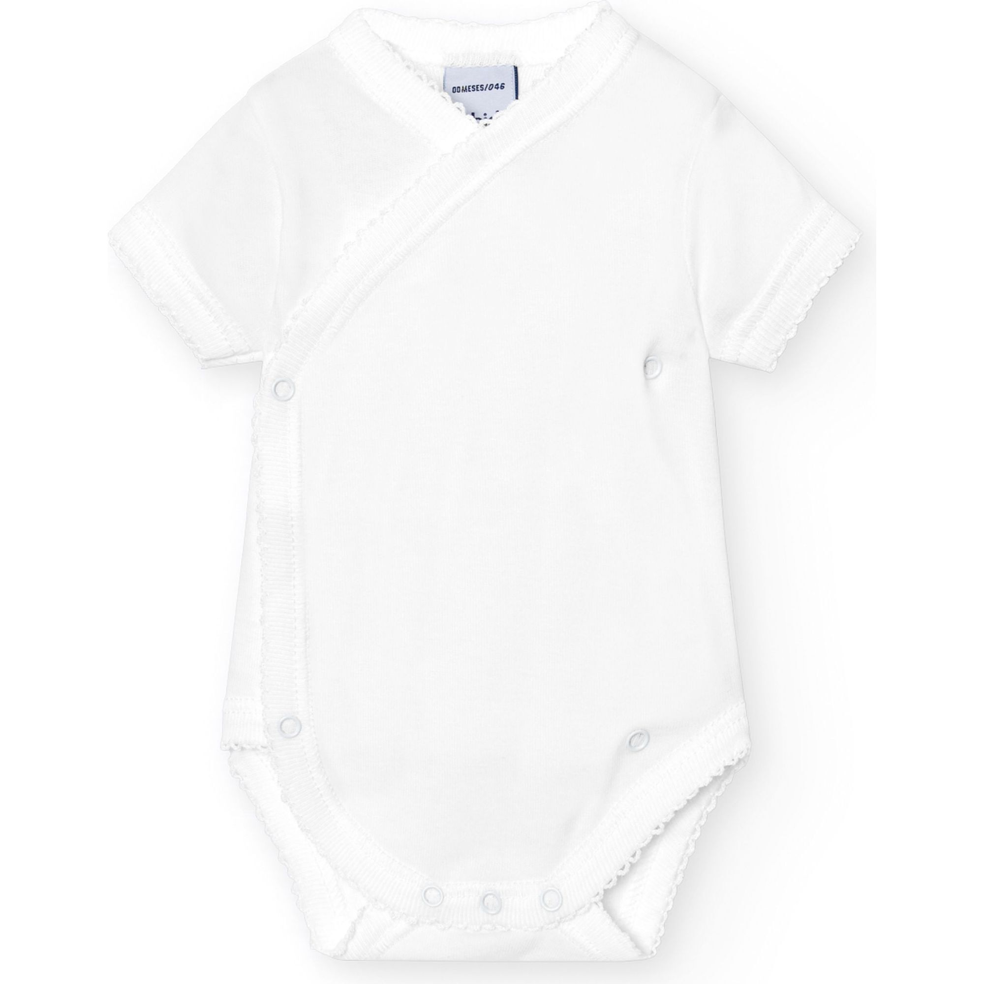 Body cruzado bebé manga corta algodón