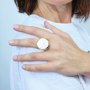 Anillo Riub acabado oro amarillo 18k