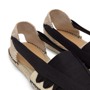 Alpargata plana embetada Norman en algodón orgánico