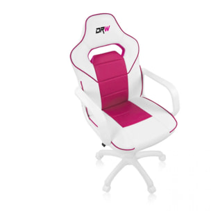 Silla gaming DRW Blanco - Rosa DRW
