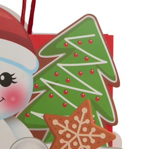 Sac cadeau de Noël personnages moyen modèle