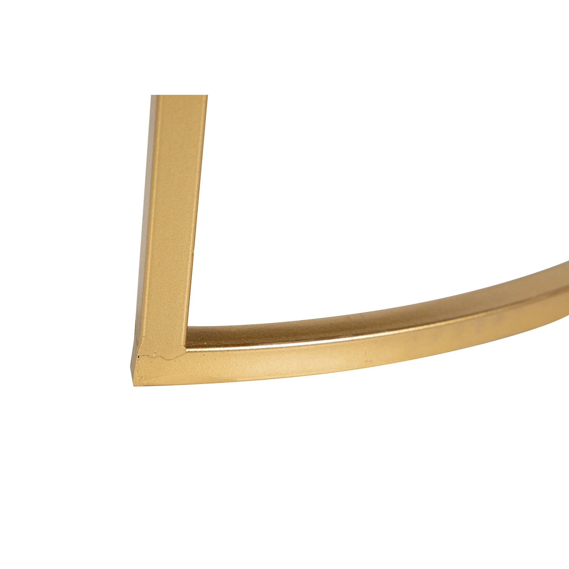 Set 2 Mesas Nido Metal Espejo 60x60x41 50x50x38 Cm