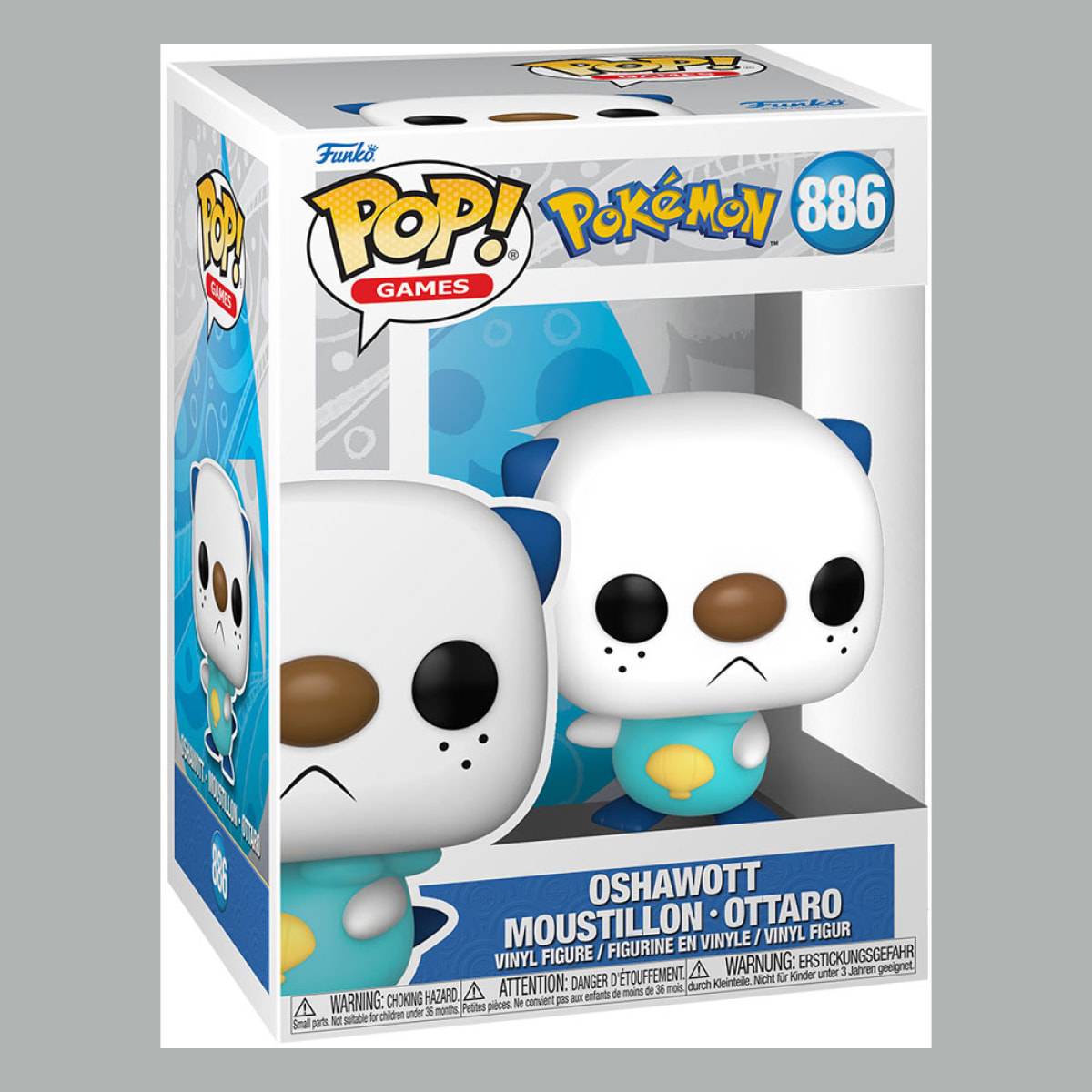 Pokemon Pop! Games Vinile Figura Oshawott (emea) 9 Cm Funko