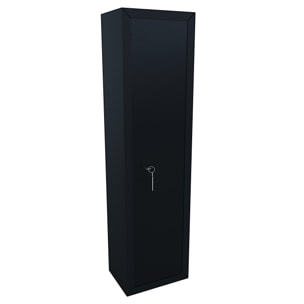 Armadio Portafucili Armi Blindato Fuciliera In Acciaio Cassetto Tesoretto Con Serratura Chiave A Doppia Mappa Cassaforte Sicura Grigio Scuro 7 Posti