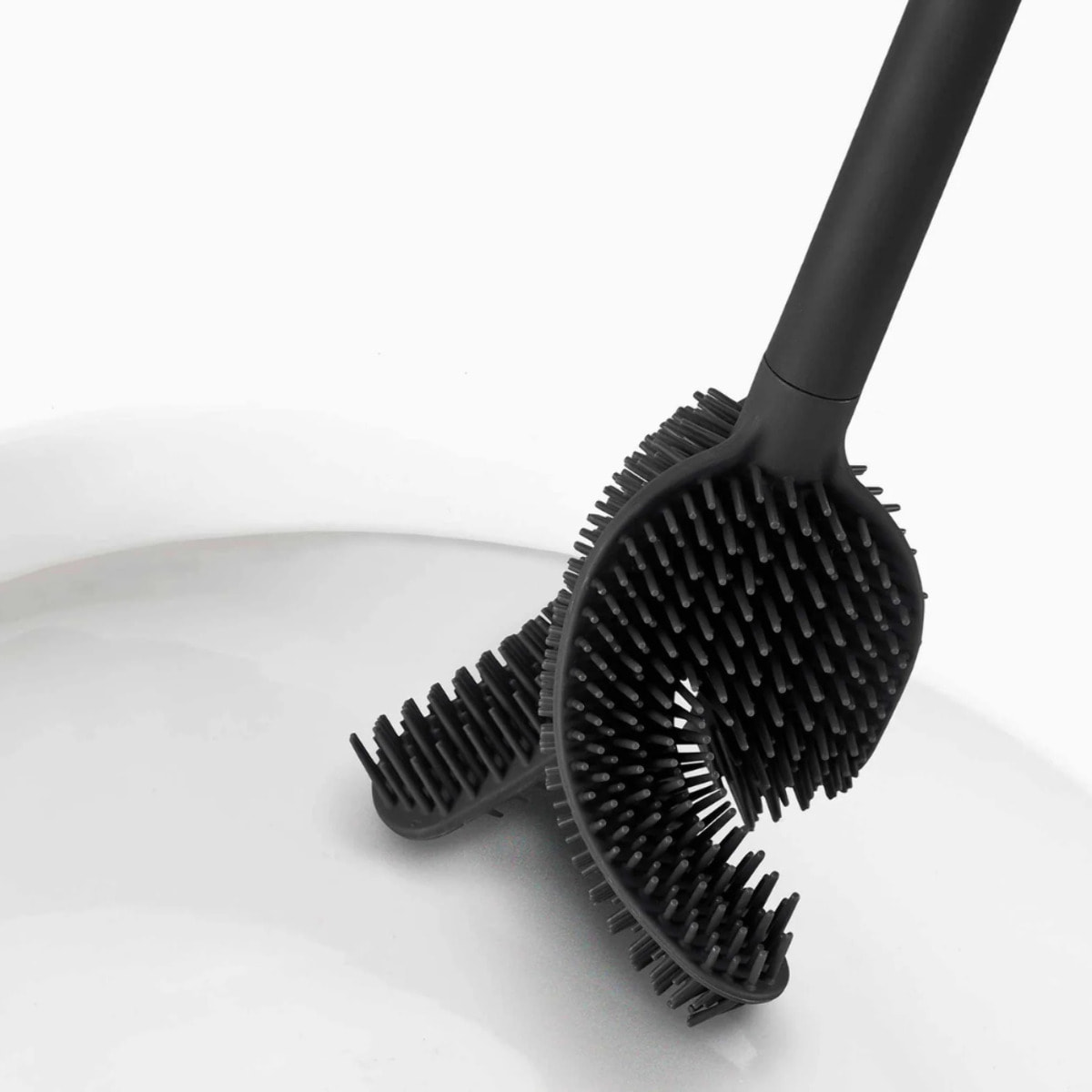 Flex™ 360 brosse WC anti gouttes, noir mat (70597)