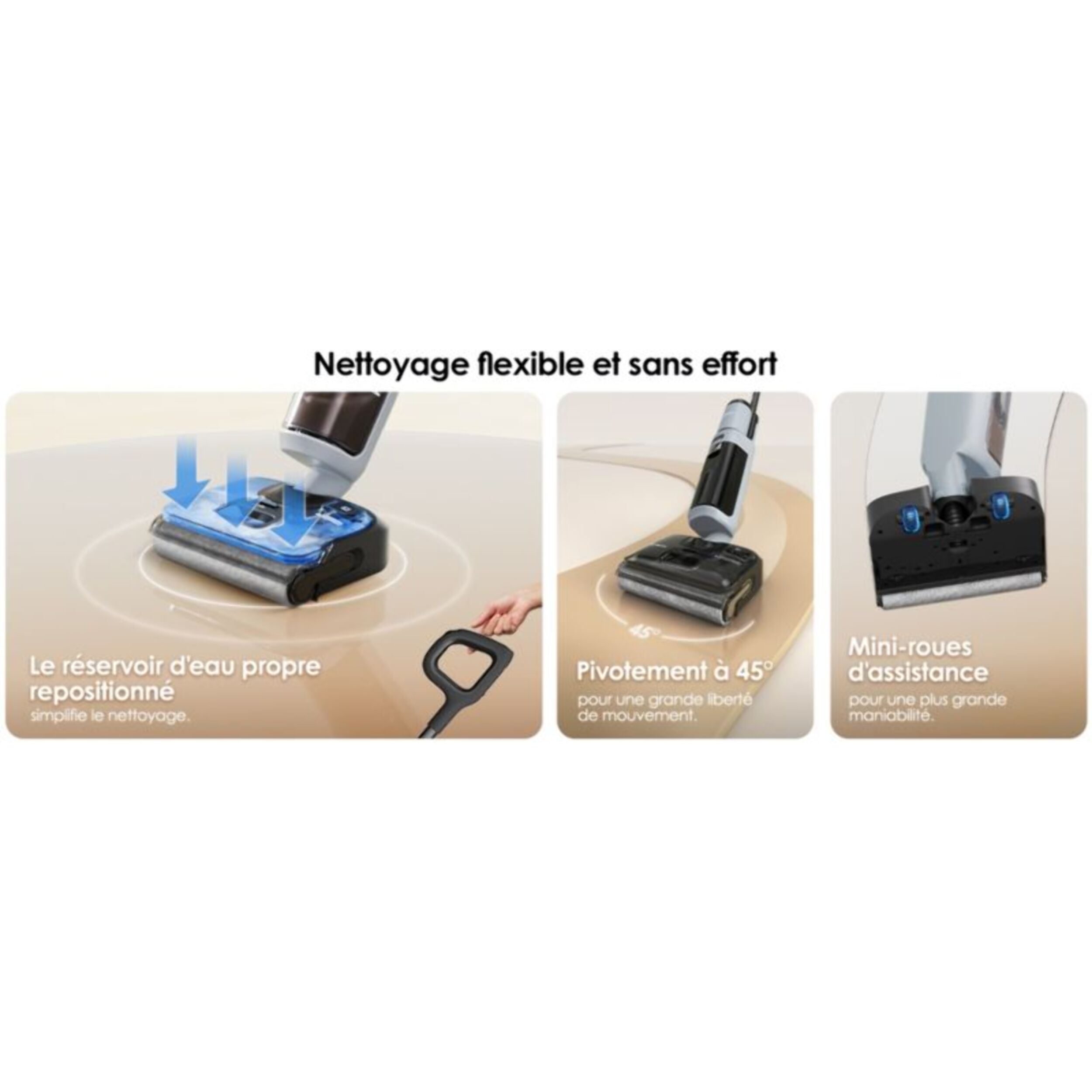 Aspirateur laveur TINECO Floor One i5 Stretch Plus Light gris