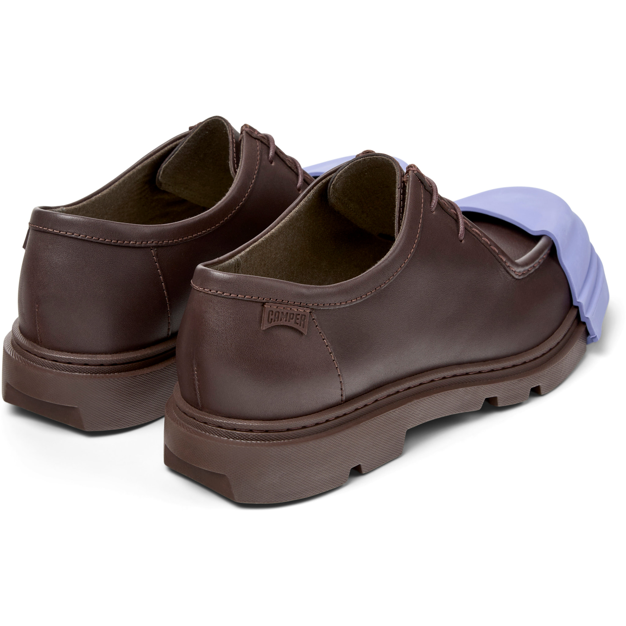 Zapatos de cordones - CAMPER Junction - Marron - Cuero liso