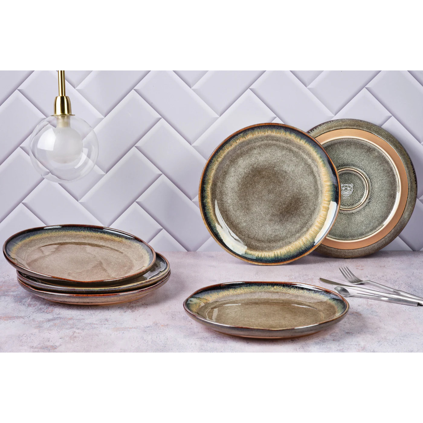 Assiette GENESIS Ø27cm - 6 pièces - Basalte