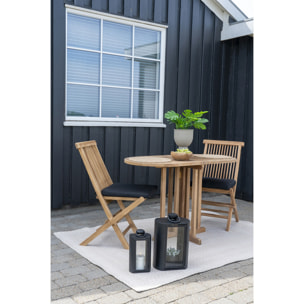 Tavolo da esterno Huelva in teak naturale 120x60x75 cm