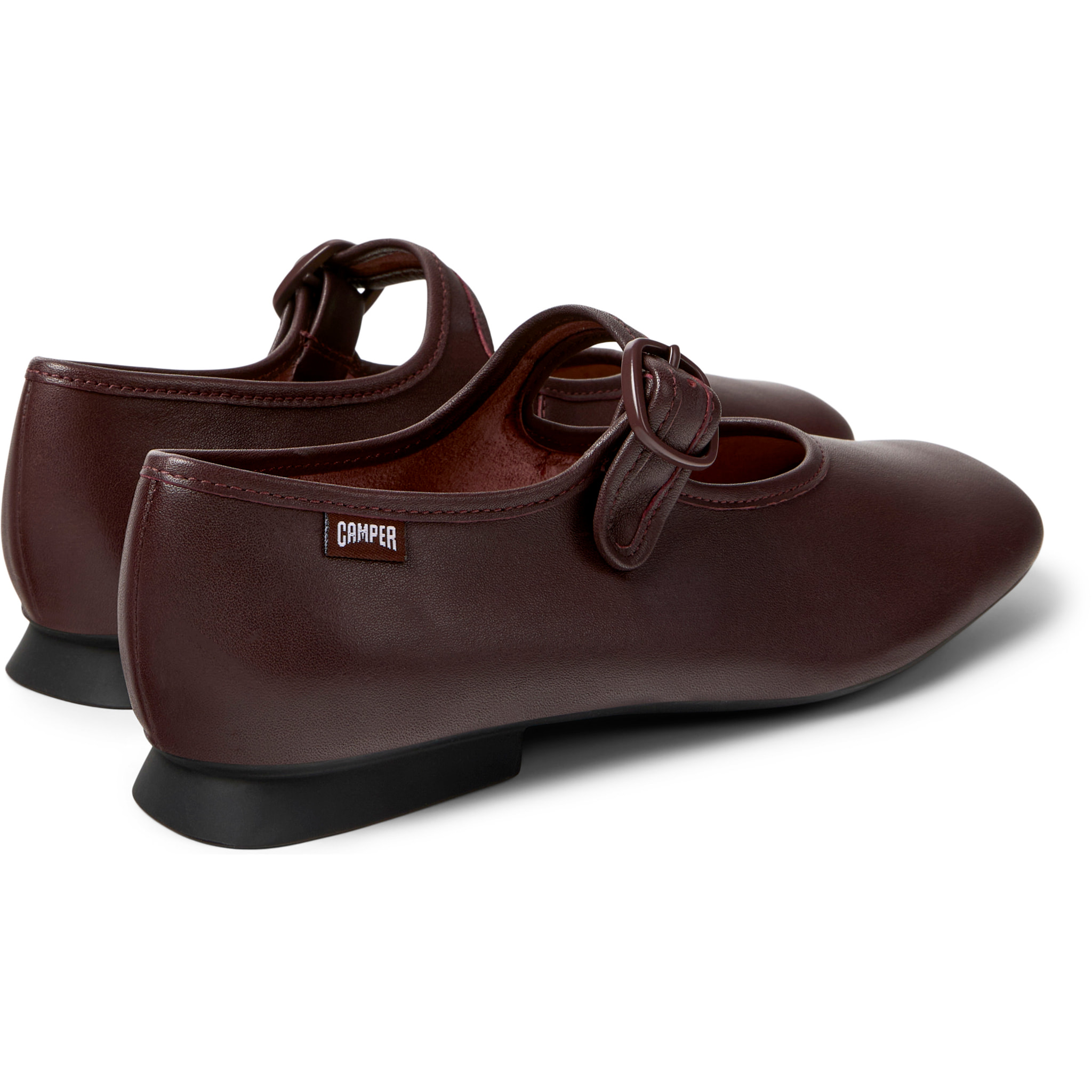 Bailarinas - CAMPER Casi Myra - Burdeos - Cuero liso