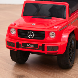 Correpasillos para Niños con Licencia Mercedes G350 Coche Correpasillos para Niños de 1-3 Años con Bocina Capota Extraíble y Barandilla Carga 25 kg 85,5x40,5x95 cm Rojo