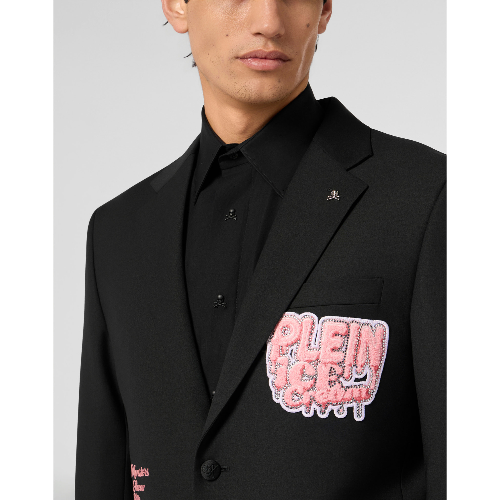 PHILIPP PLEIN Gigolo Fit Blazer Ice Cream Patches