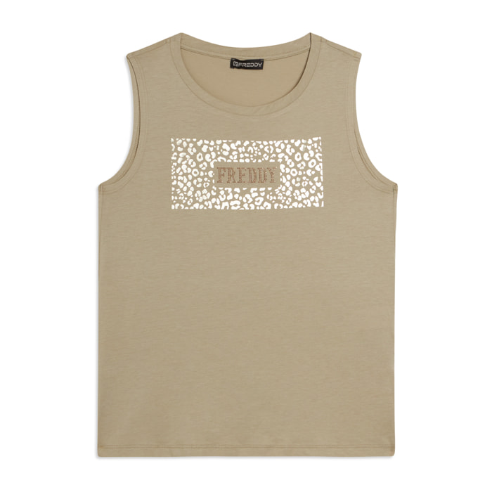 Canotta con Logo FREDDY e Grafica Animalier