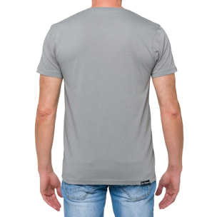 T-shirt in cotone 150 gr Hot Buttered Flame grigio.