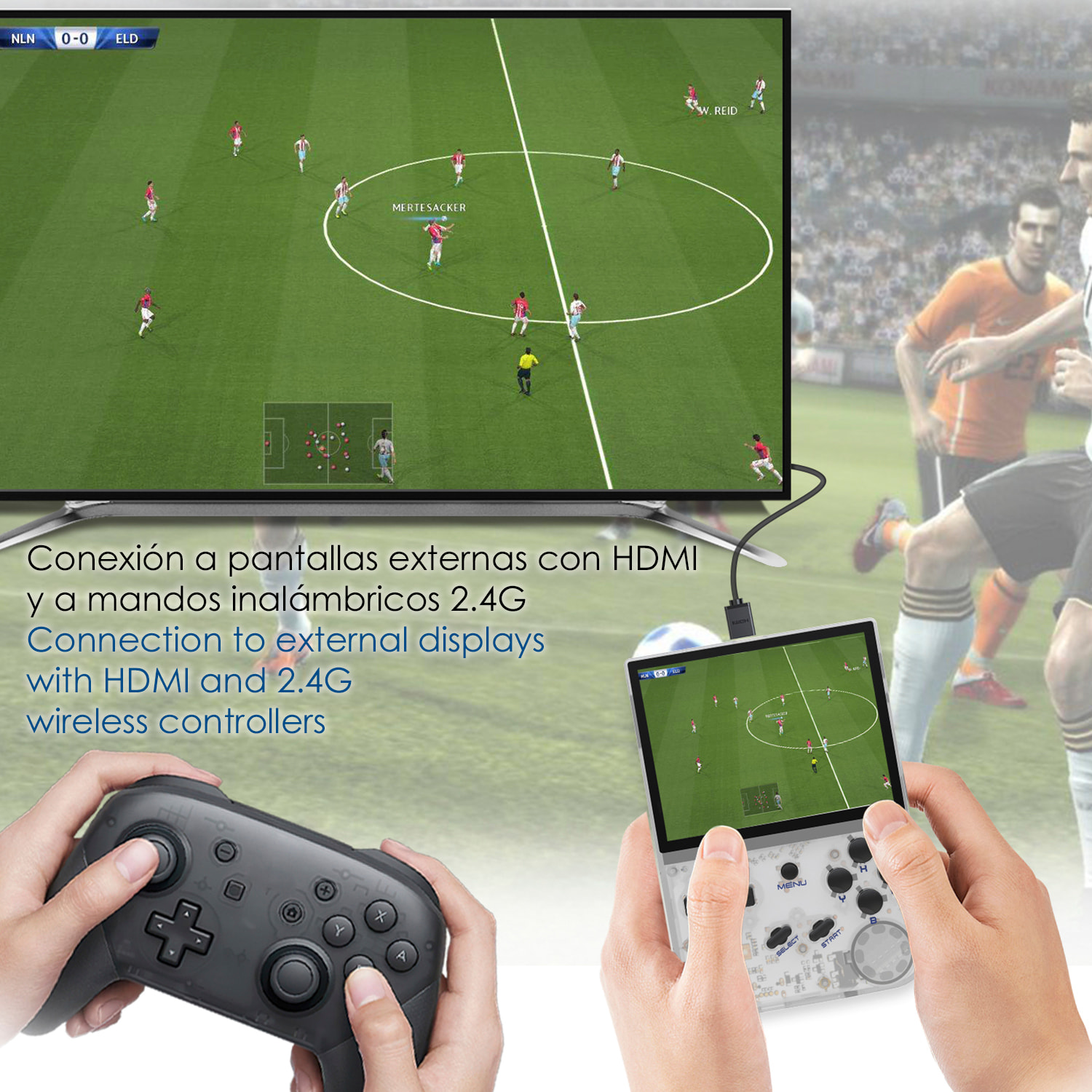 Console emulatore multipiattaforma RG35XX. Schermo IPS da 3,5"; Quad Core 384 MHz, 16 GB. Sistema operativo Linux. +5.000 giochi.