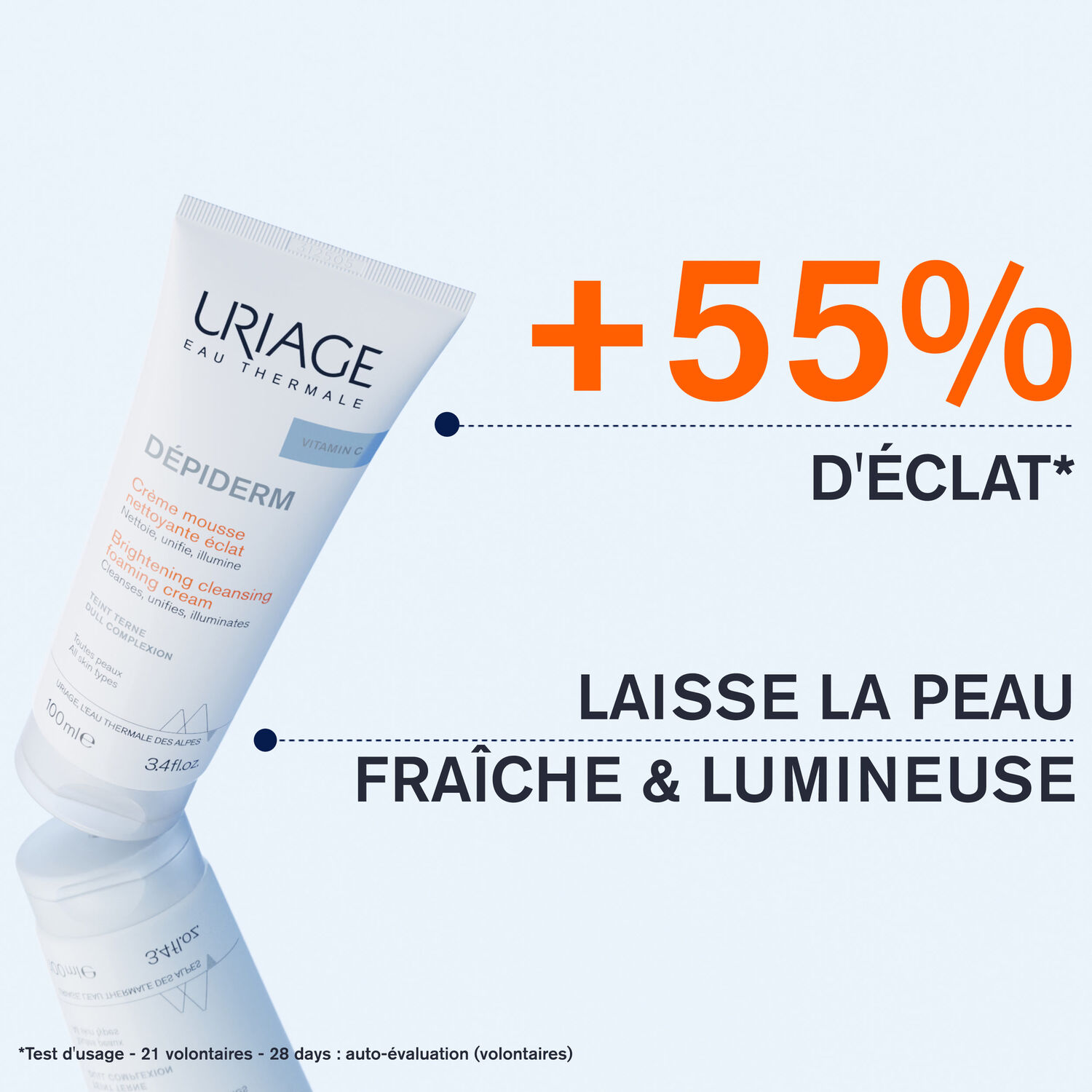 Depiderm - Crème Mousse Nettoyante Eclat 100 ml