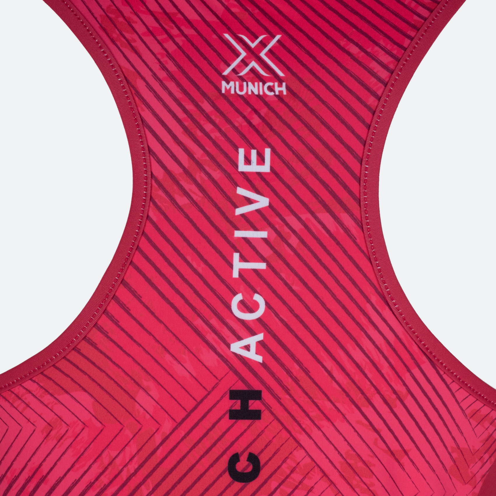 Camiseta sin mangas MUNICH Top Club de poliéster-elastano rosa