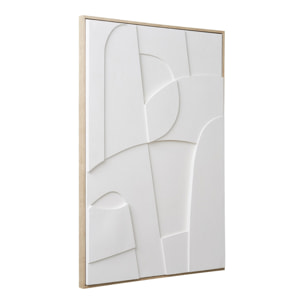 Quadro decorativo 3D Madeline No.1 in bianco 60x90 cm