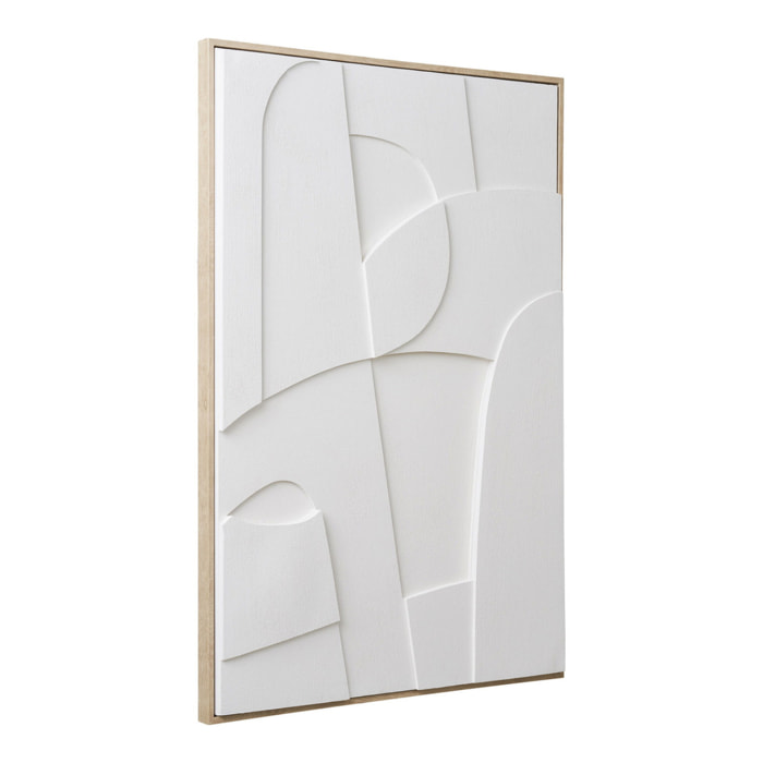 Quadro decorativo 3D Madeline No.1 in bianco 60x90 cm