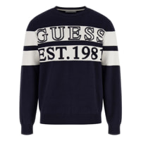 Pull Bruno - rayures - bleu marine