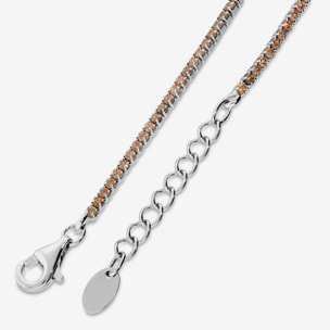 Bracciale Tennis con Cubic Zirconia Champagne 1.5mm