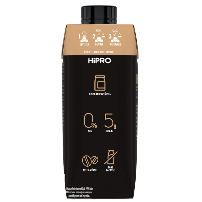 8 x 330ml - Hipro - Boisson protéinée goût Café Latte