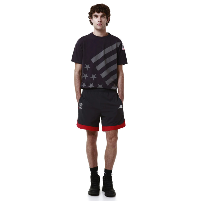 Camisetas y tops Kappa Hombre Mujer Ayba2 Flag Us