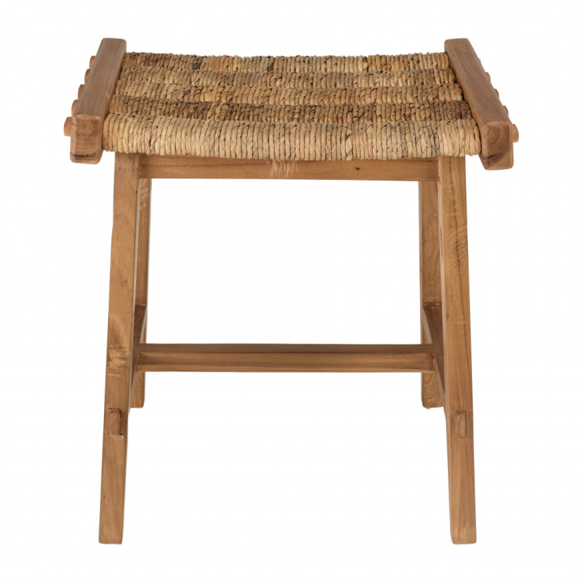 ALIDA - Tabouret assise en tissage d'abaca naturel