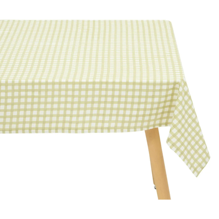 Nappe Fleur de rose 250x150cm vert clair