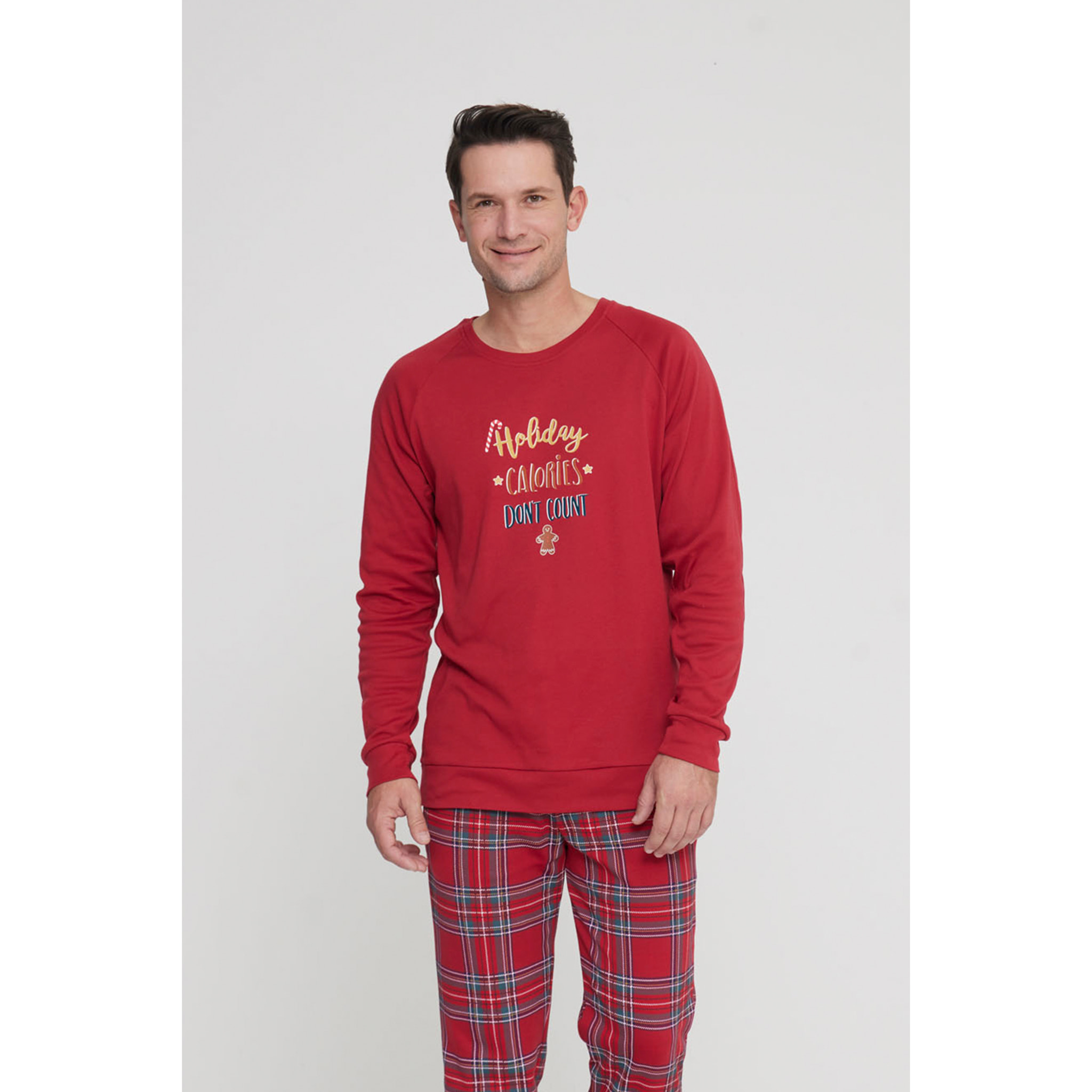 Pigiama uomo winter holiday in caldo cotone girocollo Noidinotte