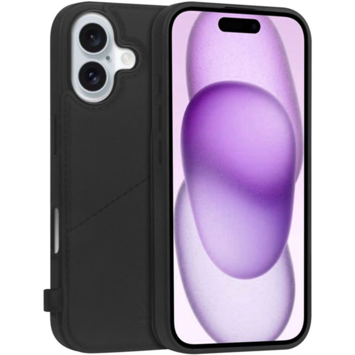 Coque ADEQWAT iPhone 16 3 en 1 - Noir