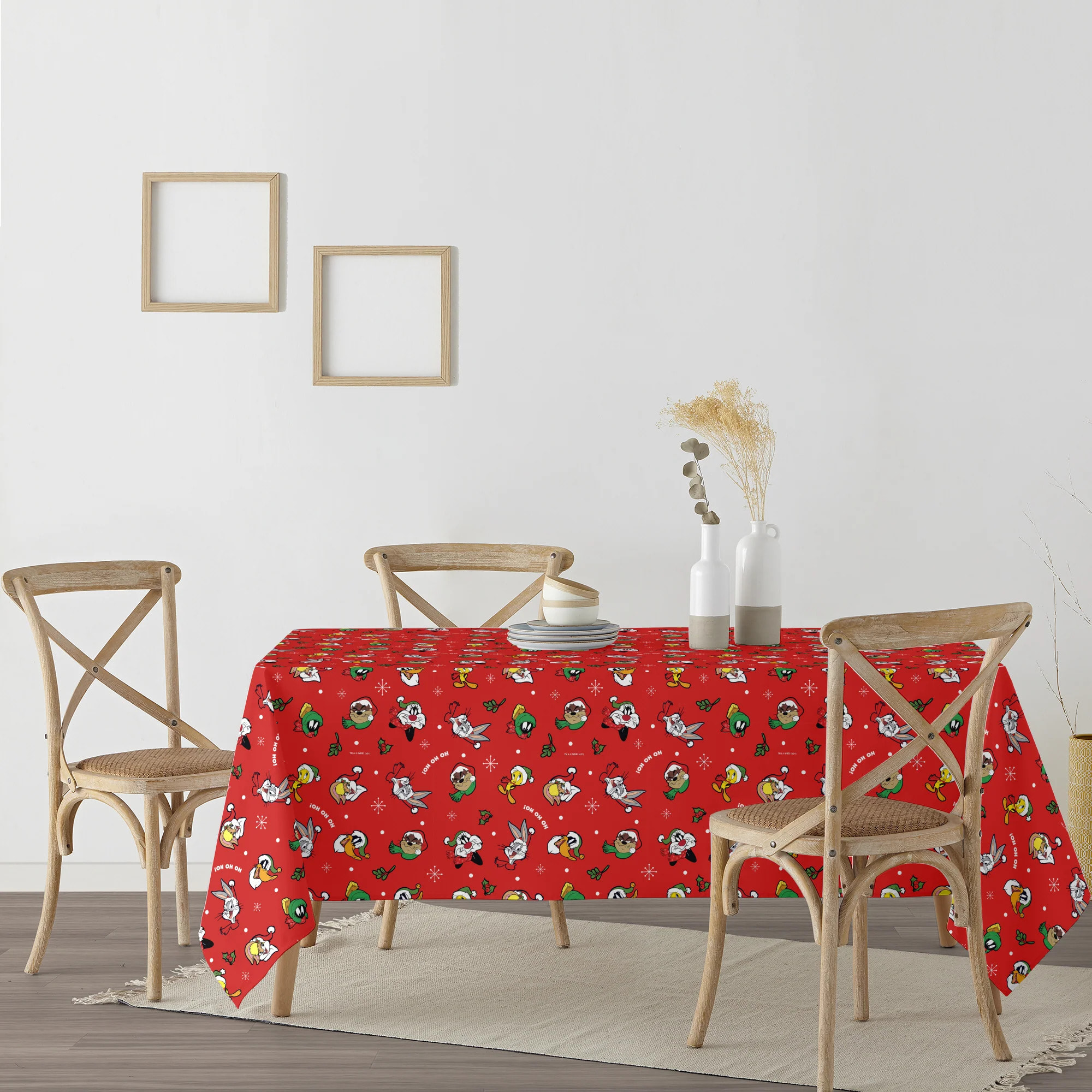 Nappe en résine Anti-tâches Toucher Plastifié Looney Tunes Christmas 01