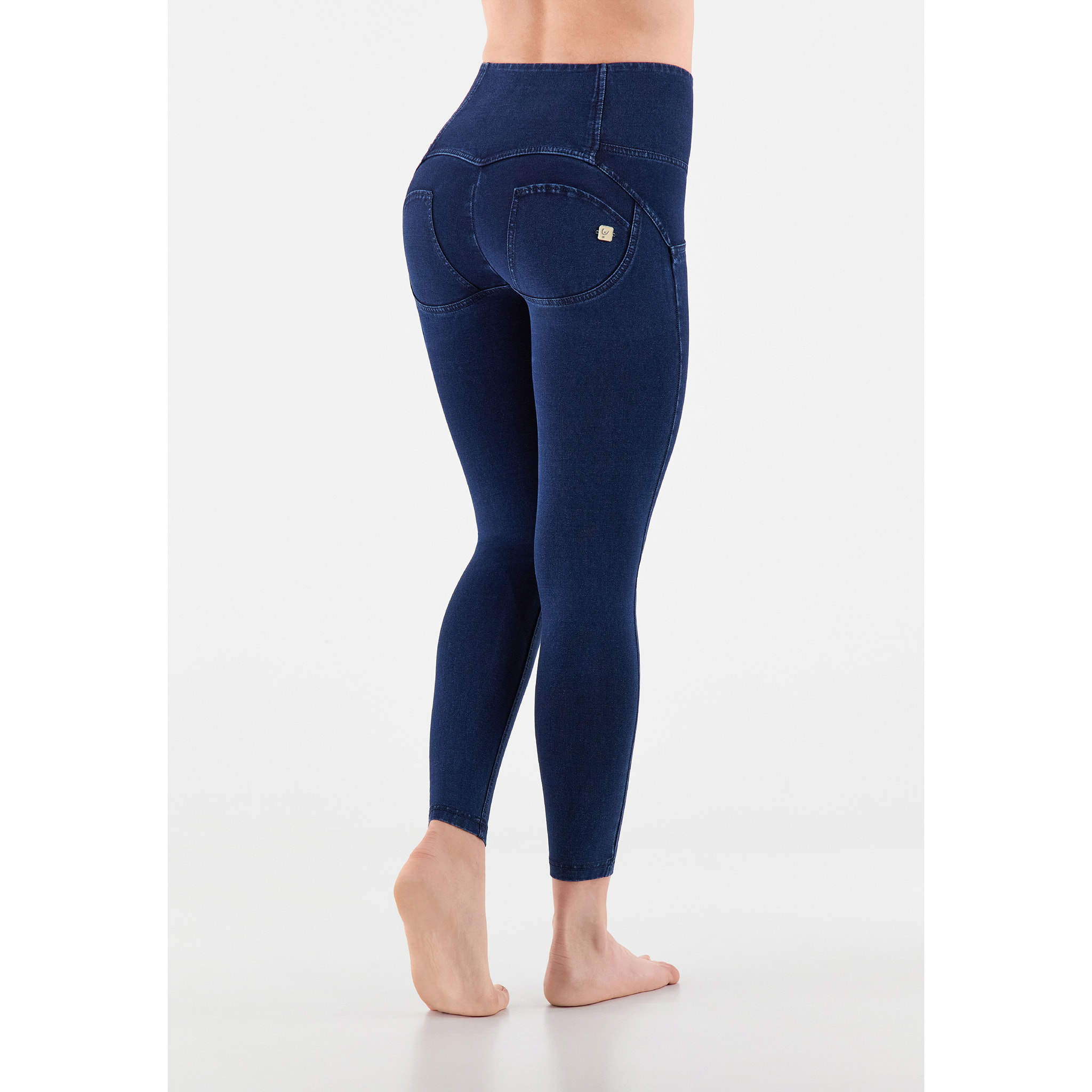 Jeggings push up WR.UP® 7/8 superskinny vita alta con bottoni