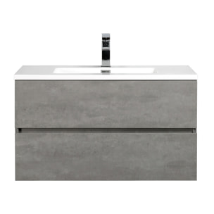 Oresteluchetta Mobile bagno ANNAT WHITE CEMENT 90 Bianco