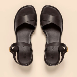 Sandalias con tacón N854 SOFT NAPPA BLACK/ GAIA color Black