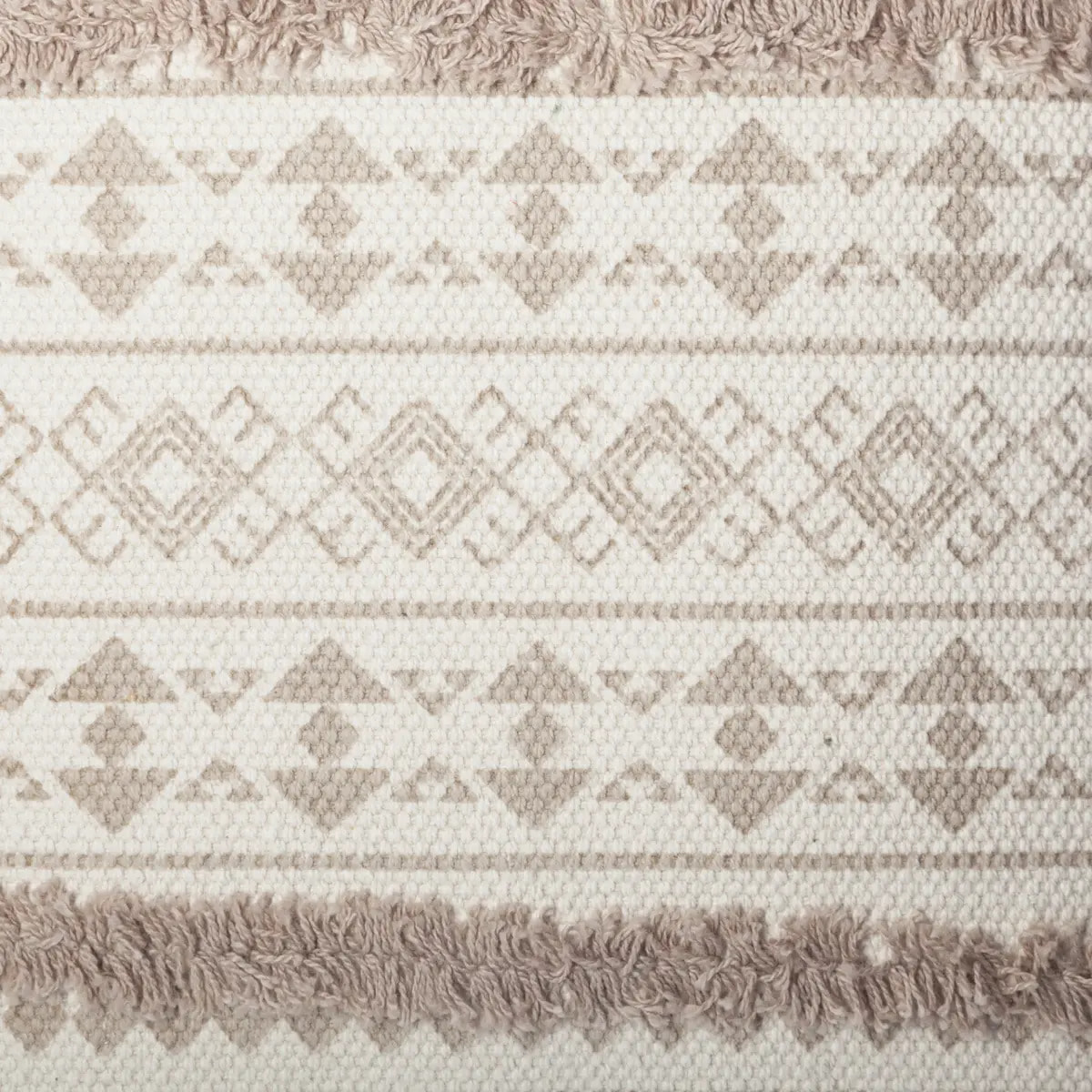 Housse de coussin tuftée "Etnik" beige 40x40cm